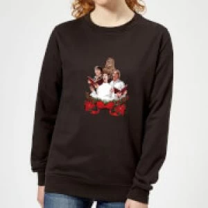 Image of Star Wars Jedi Carols Womens Christmas Sweatshirt - Black