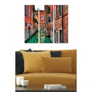 Image of MDFFTR1022 Multicolor Decorative MDF Painting (3 Pieces)