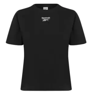 Image of Reebok Small Logo Tee Womens - Black