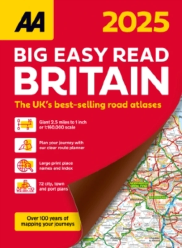 Image of AA Big Easy Read Atlas Britain 2025 Paperback / softback