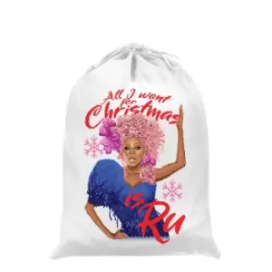 Image of Grindstore All I Want For Christmas Is Ru Santa Sack (One Size) (White)