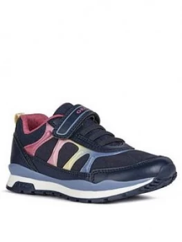 Image of Geox Pavel Girls Trainers - Navy