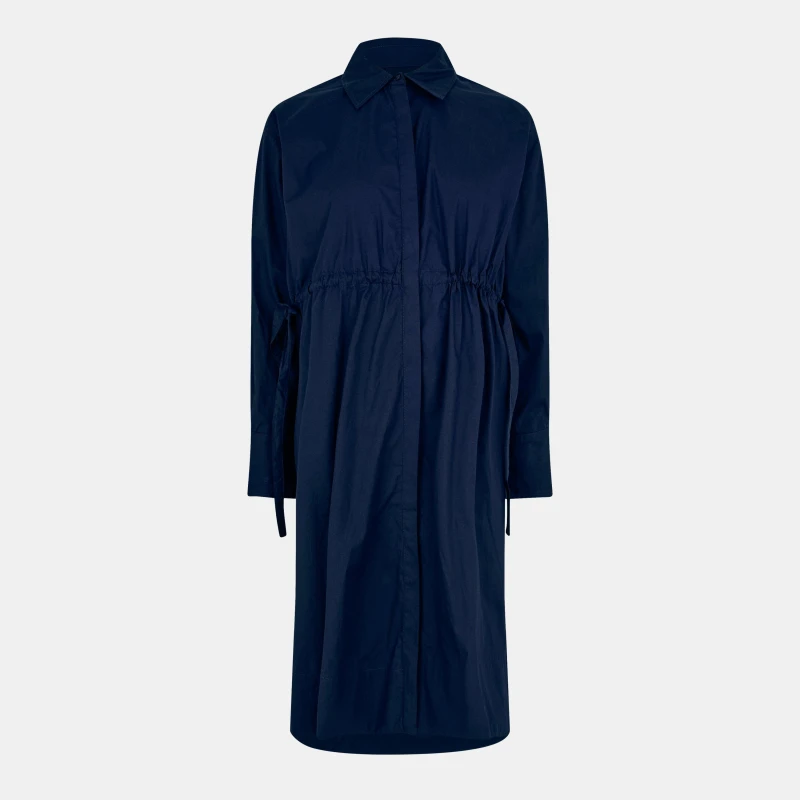 Image of French Connection Rhodes Shirt Dress Marine female 8 (XS)