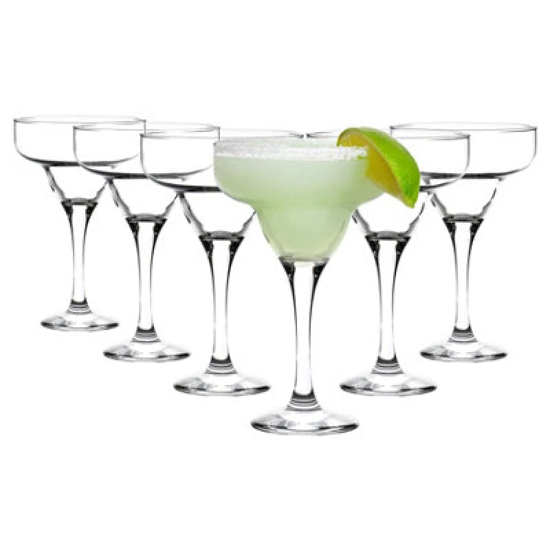 Image of Rink Drink Margarita Glasses - 300ml - Clear - Pack of 6 Clear