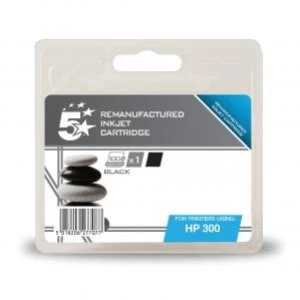 Image of 5 Star Office HP 300 Black Inkjet Cartridge