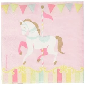 Image of Carousel Baby Shower Napkins