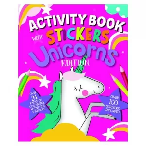 Image of Unicorn Activity Book with Stickers Pack of 12 26079-UNIC