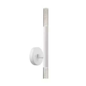 Image of One Up Down Integrated LED Wall Lamp, Matt White, Clear, 3000K, 900Lm