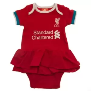 Image of Liverpool FC Baby Tutu Skirt Bodysuit (9-12 Months) (Red/White)