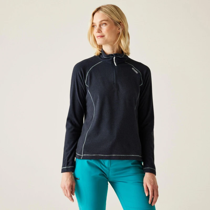Image of Regatta Womens Montes Half Zip Fleece Navy/Black female 10
