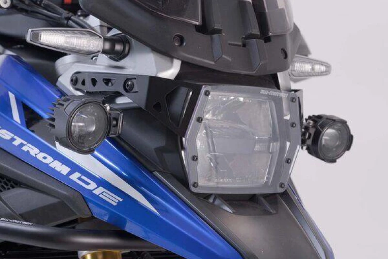 Image of NSW.05.936.10001/B - SW Motech Light Mounting Kit For Suzuki DL 1050 2020-2024 Front - Black NSW.05.936.10001/B
