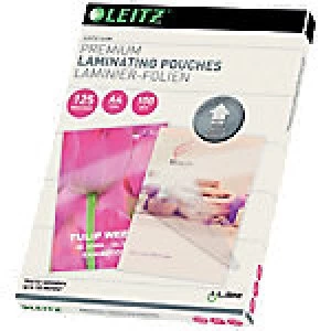 Image of Leitz Laminating Pouches Glossy 2 x 125 (250 Micron) A4 100 Pieces