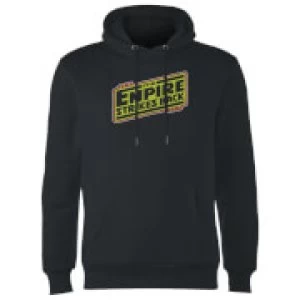 Image of Star Wars Empire Strikes Back Logo Hoodie - Black - S