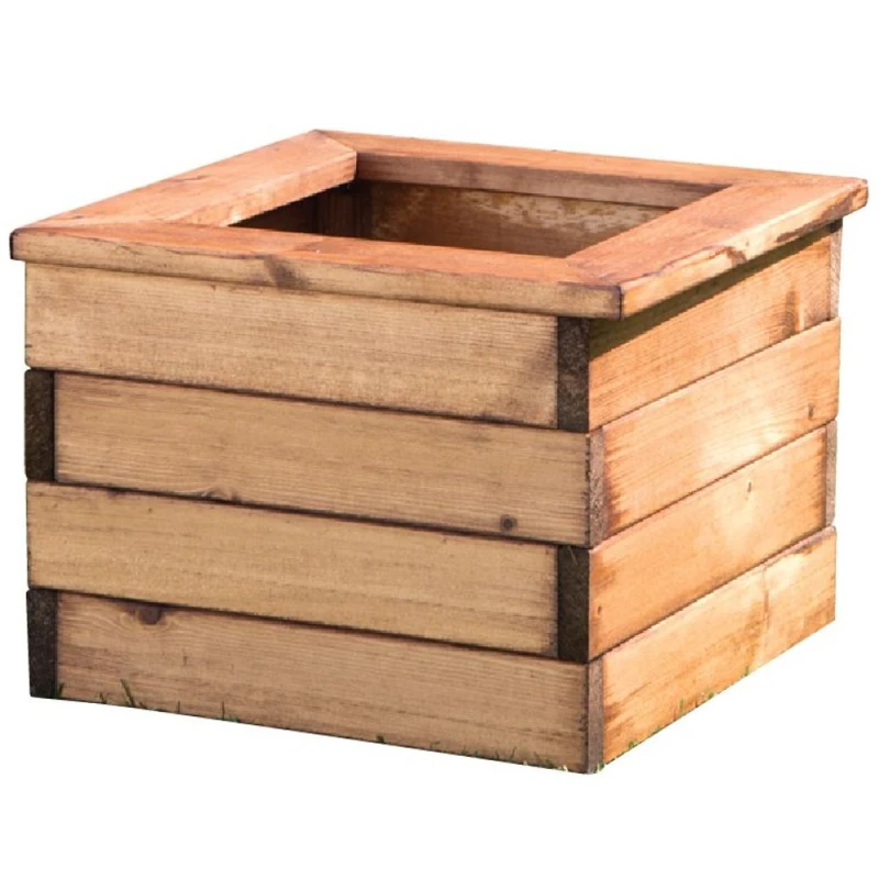 Image of Charles Taylor Trading Regular Square Planter Brown