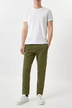 Image of Slim Fit Khaki Chino Trousers