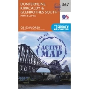 Image of Dunfermline, Kirkcaldy and Glenrothes South by Ordnance Survey (Sheet map, Active map, folded, 2015)
