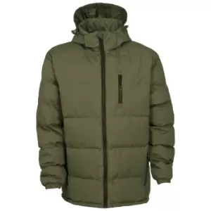 Image of Trespass Mens Clip Padded Jacket (S) (Moss)