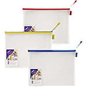 Image of Snopake Zip Bag Transparent Foolscap 36.22.827.7 cm