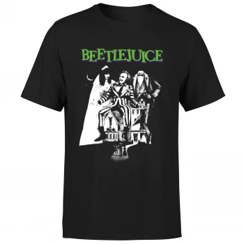 Image of Beetlejuice Mono Poster T-Shirt - Black - 3XL - Black