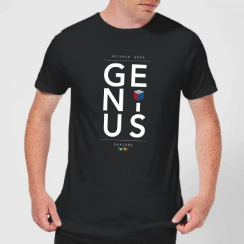 Image of Genius Rubik's Black Mens T-Shirt - Black - M - Black