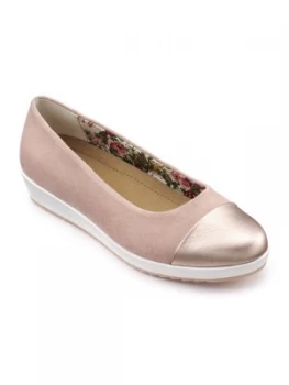 Image of Hotter Angel Dual Fit Slip On Shoe Powder Pink