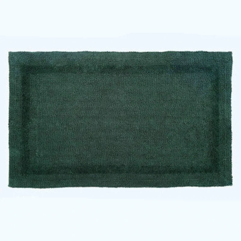 Image of Homescapes Luxury Reversible Extra Large Bath Mat - Forest Green