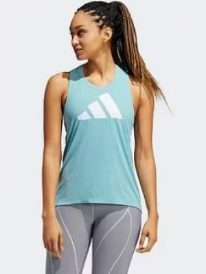 Image of adidas 3-stripes Logo Tank Top, Pink/White, Size L, Women