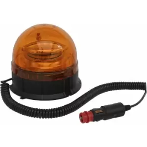Image of Loops - 12V / 24V Rotating LED Amber Beacon Light & Magnetic Base Mount - Warning Lamp