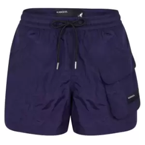 Image of Kangol Pocket Swim Shorts Mens - Blue