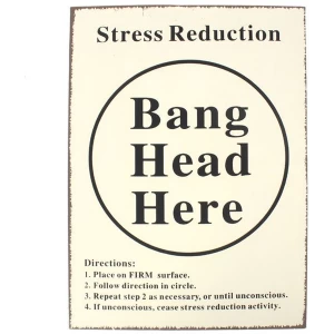 Image of Bang Head Sign
