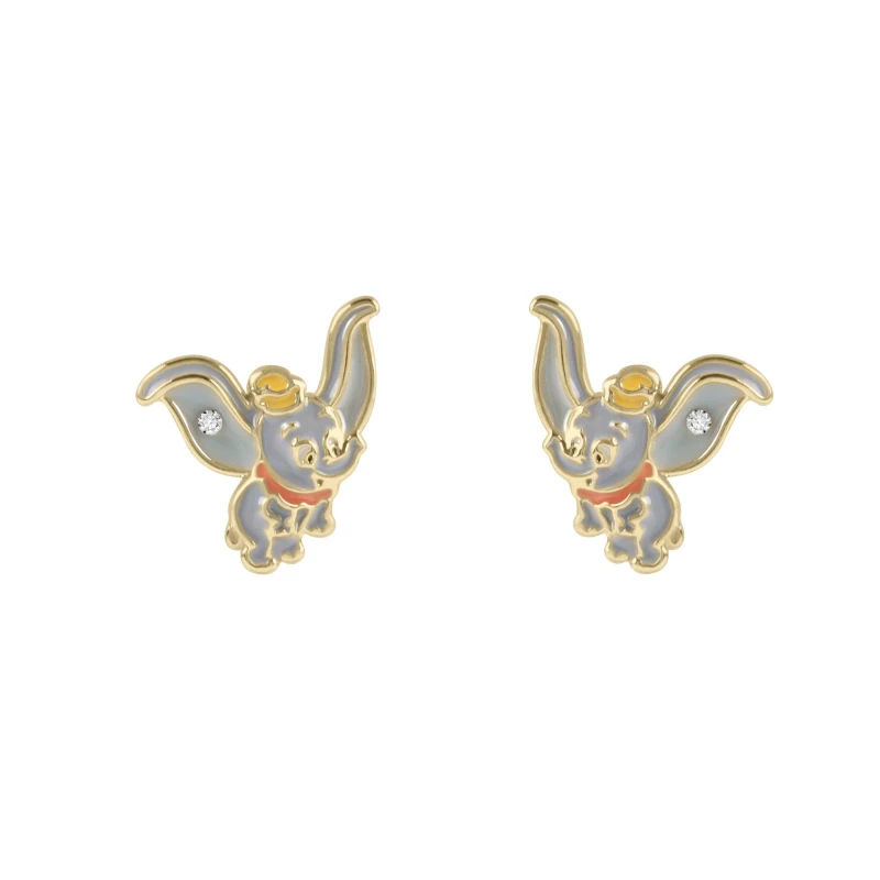 Image of Disney Dumbo Kids Stud Earrings Gold female One Size