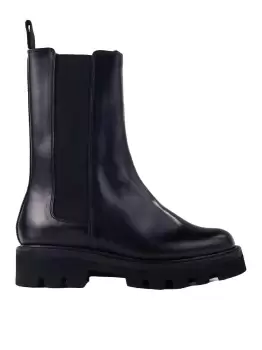 Image of Grenson Womens Black Doris Pull Up Chelsea Boot