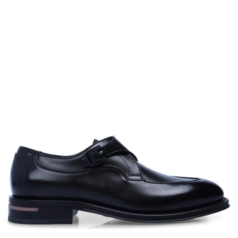 Image of Boss Mens Terry Monk Buvppi Derby Shoes Black male 6 (40)