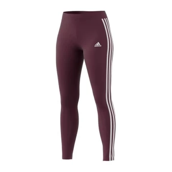 Image of adidas 3 Stripe Legging - Victory Crimson