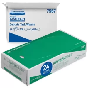 Image of 7557 KIMTECH SCIENCE DEL/ TASK WIPES WHT (24-CTN)