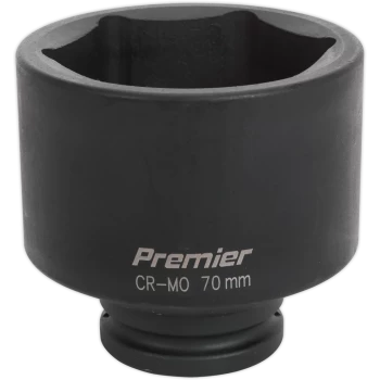 Image of Sealey 3/4" Drive Deep Hexagon Impact Socket Metric 3/4" 70mm