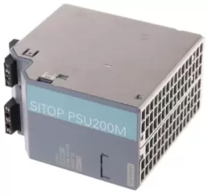 Image of Siemens SITOP PSU200M Switch Mode DIN Rail Power Supply 85 264V ac Input, 24V dc Output, 5A 120W