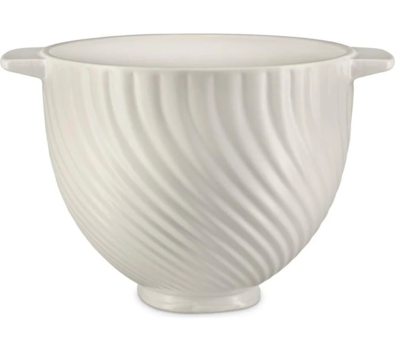Image of KitchenAid 5KSM2CB5MR 4.7 Litre Ceramic Meringue Mixing Bowl - White 8003437643736