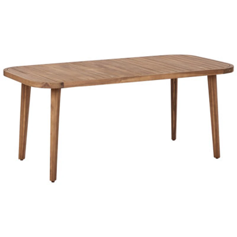Image of Beliani Garden Dining Table Paraggi 180 Cm 90 Cm Certified Acacia Wood Brown