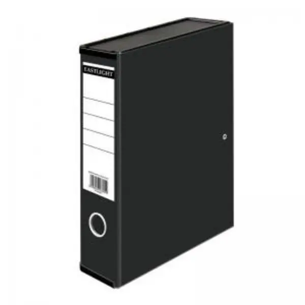 Image of Value Foolscap Box File 75mm Spine - Black (10 Pack)
