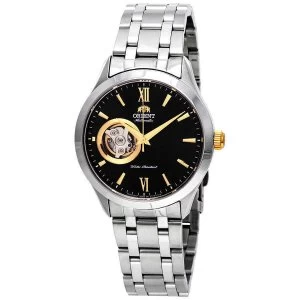 Image of Orient Open Heart Automatic Black Dial Mens Watch FAG03002B0