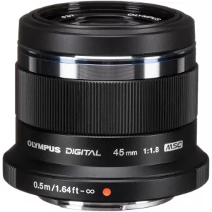 Image of M.Zuiko Digita ED 45mm f1.8 Lens Black