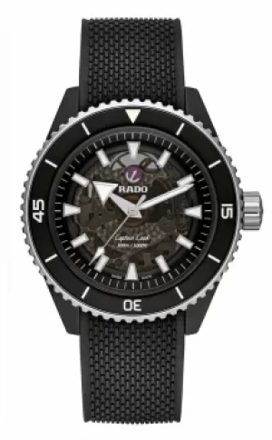 Image of RADO Captain Cook High-Tech Ceramic Black Rubber R32127156 Watch