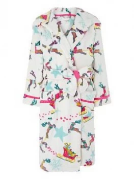 Image of Monsoon Girls Christmas Chunky Robe - Ivory