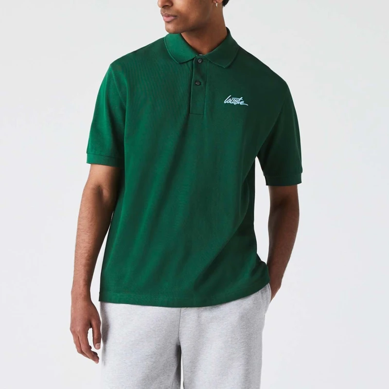 Image of Lacoste Live Short Sleeved Polo Shirt - Green Green XS