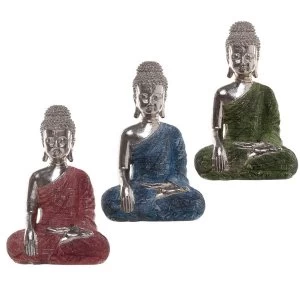 Image of Metallic Meditation Thai Buddha Figurine (1 Random Supplied)