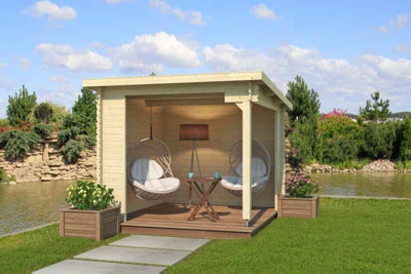 Image of Lasita Maja Lasita Osland Buffalo 275 Gazebo With Side Walls - 2.75M X 2.75M - Canopy Shelter