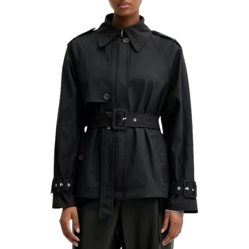 Image of Guess Womens cropped coat Guess Raphaelle Noir Female M