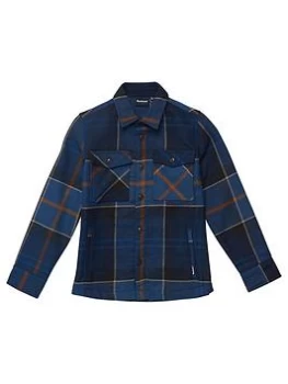 Image of Barbour Boys Tartan Overshirt - Midnight Tartan, Midnight Tartan, Size 8-9 Years