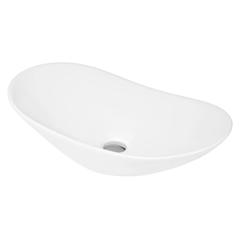 Image of Balterley Oval Ceramic Countertop Vessel without Overflow 615mm White